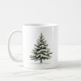 Pine Tree Covered with snow Kaffemugg