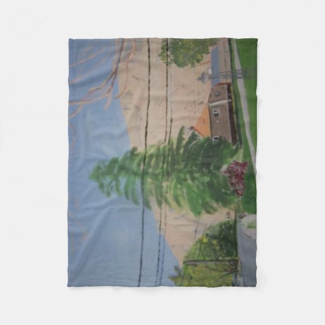 Pine Tree Fleece Blanket, Small (Framsidan)
