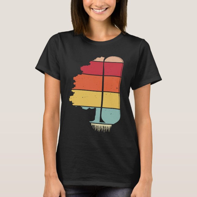 Pine Tree Snowboard  Snowboarding Snowboarder Wint T Shirt (Framsida)