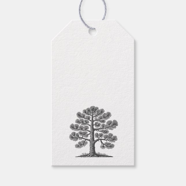Pine Tree Tag Presentetikett (Framsidan)