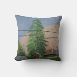 Pine Tree Throw Pillow, Throw Pillow 16" x 16" Kudde