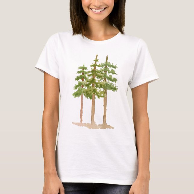 Pine Trees T Shirt (Framsida)