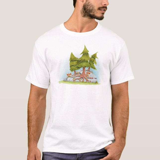 Pine Trees T Shirt (Framsida)