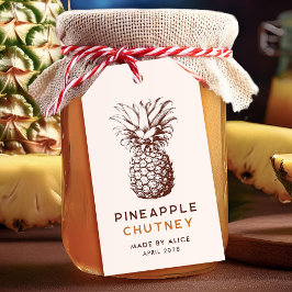 Pineaes chutney homemade reserve presentetikett