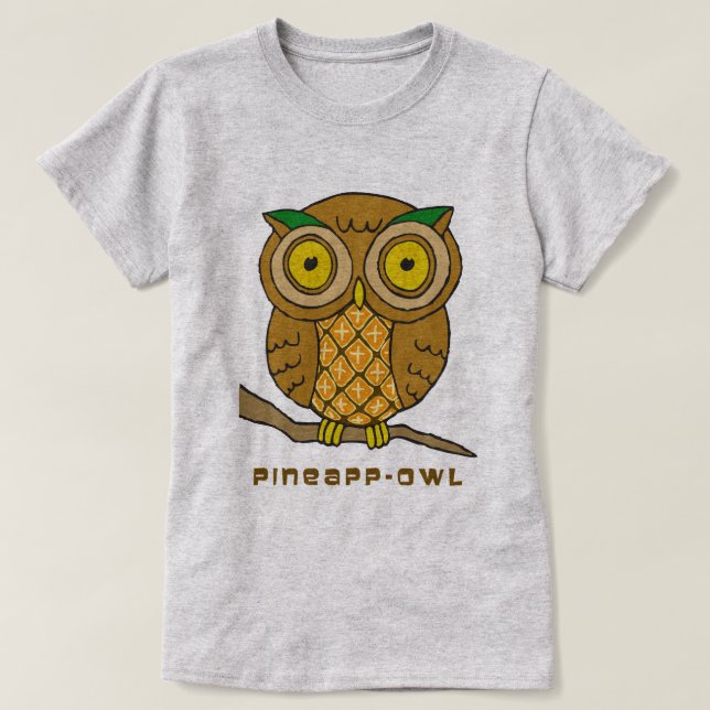 Pineapp-uggla T-shirt (Design framsida)