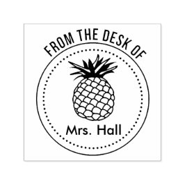 PINEAPPA FRÅN FRIMÄRKE-TEACHER-DATORN SJÄLVFÄRGANDE STÄMPEL