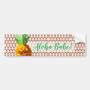 Pineapple Aloha Babe Sticker Bildekal