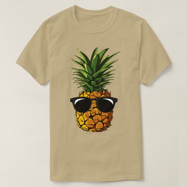 Pineapple Aloha Beacher Hawaii Hawaiian Summer (3) T Shirt (Design framsida)