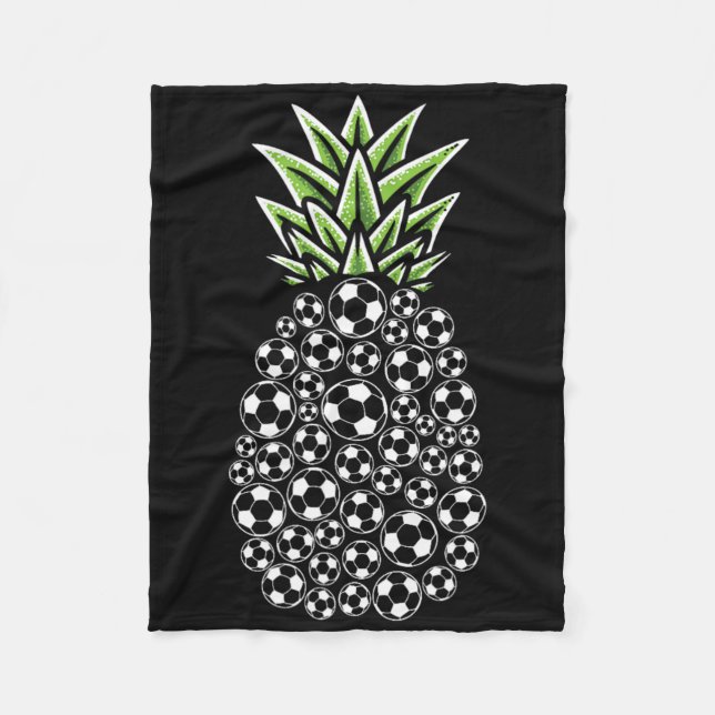 Pineapple Aloha Beacher Hawaii Soccer Fleecefilt (Framsidan)