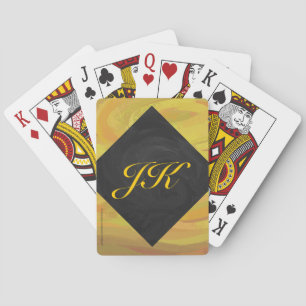 Pineapple and Black Monogram Kortlek