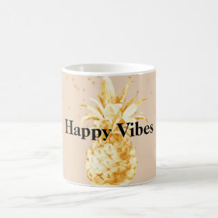 Pineapple av Cream Gult Guld Kaffemugg