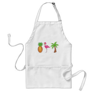 Pineapple Beach för tropisk ö Flamingo Handflatan Förkläde