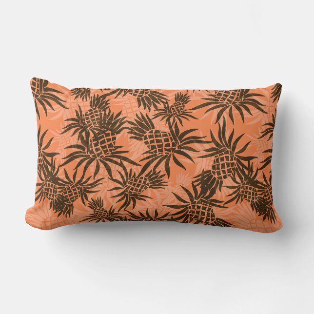 Pineapple Camo Hawaiian Lumbar Pillows Lumbarkudde (Framsida)