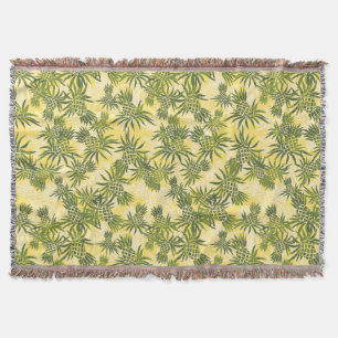Pineapple Camo Hawaiian Throw Blanket Filt