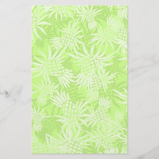 Pineapple Camo Hawaiian Tropical Brevpapper (Framsida)