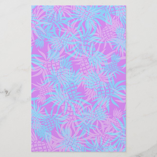 Pineapple Camo Hawaiian Tropical Brevpapper (Framsida)