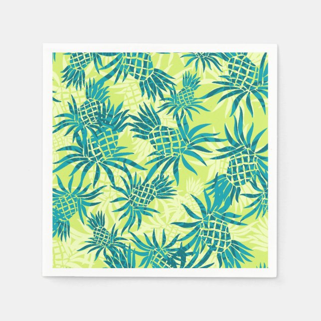 Pineapple Camo Hawaiian Tropical Pappersservett (Framsidan)