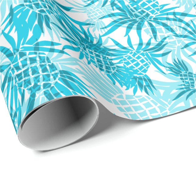 Pineapple Camo Hawaiian Tropical Presentpapper (Rullad Hörn)