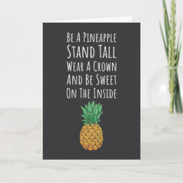 Pineapple Cards Exotic Fruit Tropical Fruity Kort