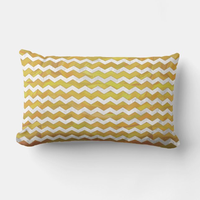 Pineapple Chevron Mönster Lumbarkudde (Framsida)