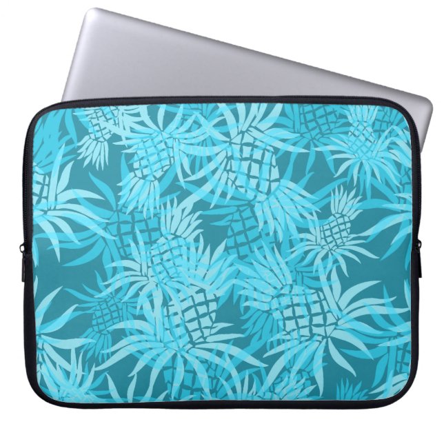 Pineapple Collage Hawaiian Neoprene Wetdräe Laptop Sleeve (Framsidan)