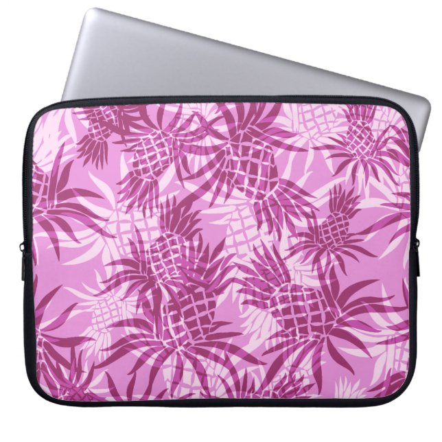 Pineapple Collage Hawaiian Neoprene Wetdräe Laptop Sleeve (Framsidan)
