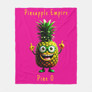 Pineapple Empire Fleece Blanket