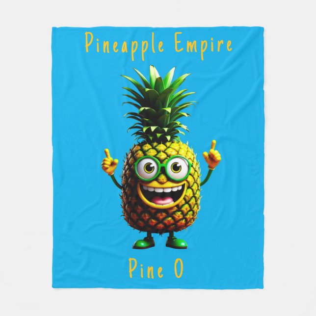 Pineapple Empire Fleece Blanket (Framsidan)