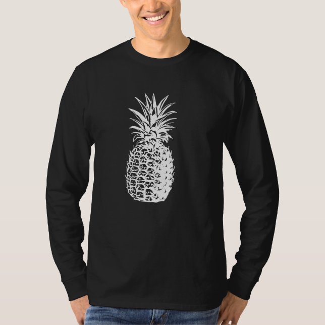 PINEAPPLE enkel teckning T Shirt (Framsida)
