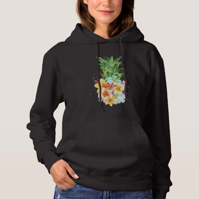 Pineapple Flowers Aloha Hawaiian Tee Pineapple Tee (Framsida)