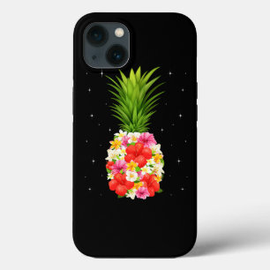 Pineapple Flowers Women Girls Aloha Hawaii Hawaiia