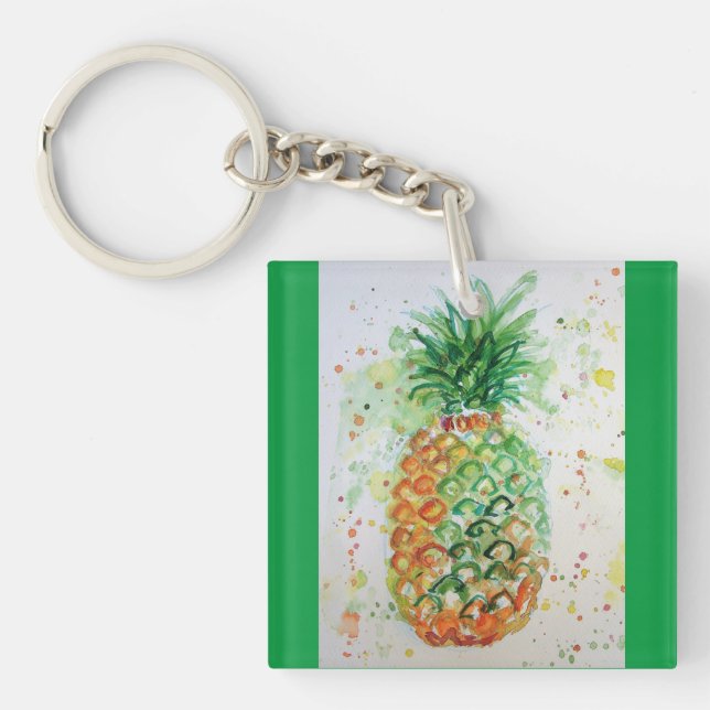 Pineapple Fruit Food Tropical Art Orange Lime Cute (Framsidan)