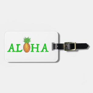 Pineapple-frukt från ALOHA Tropical Hawaiian Bagagebricka