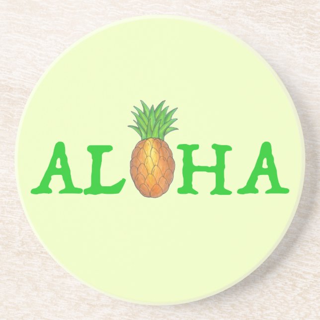 Pineapple-frukt från ALOHA Tropical Hawaiian Underlägg (Framsidan)