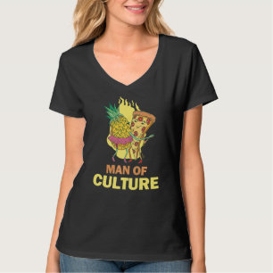 Pineapple Hawaii Pizza Ham Man of Culture T Shirt