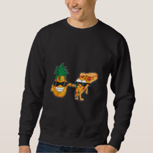 Pineapple Hawaiian Pizza Friends Forever Coola Foo Lång Ärmad Tröja