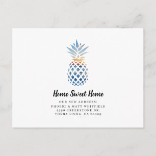 Pineapple Hem Ljuva Hem Flyttningsannons Meddelande Vykort