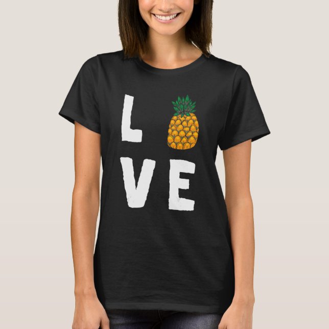 Pineapple Honolulu Beach Sweet Hawaii T Shirt (Framsida)