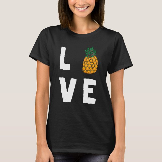 Pineapple Honolulu Beach Sweet Hawaii T Shirt (Framsida)