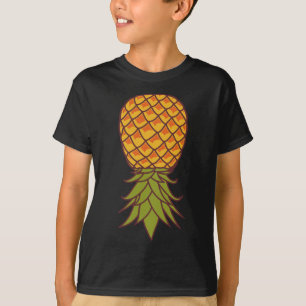 Pineapple i hawaiisk livsstil uppifrån och ned Tro T Shirt