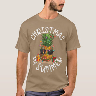 Pineapple-jul i sommarfamiljen t shirt