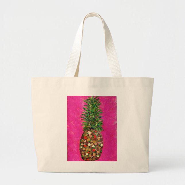 Pineapple Jumbo Tote Tygkasse (Framsidan)