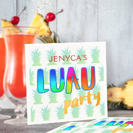 Pineapple Kitschy Luau Party Napkins Pappersservett