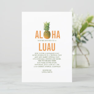 Pineapple Luau-partiets inbjudan