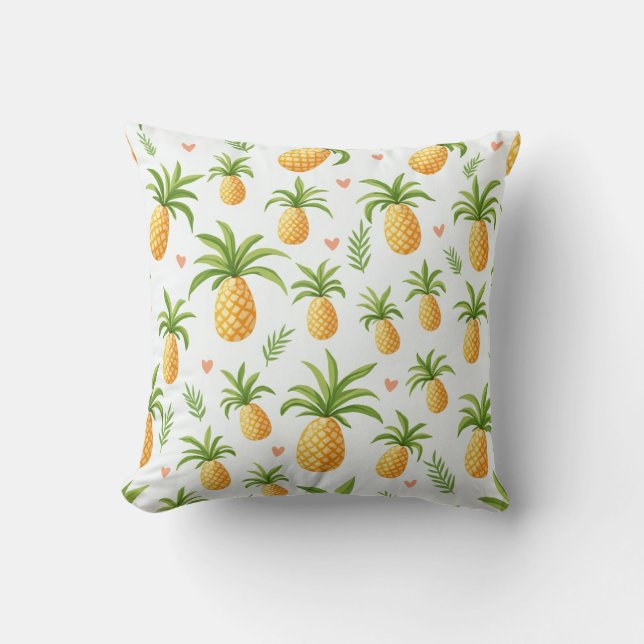 Pineapple mönster kudde (Framsida)
