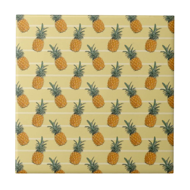 Pineapple Mönster Tile Kakelplatta (Framsidan)