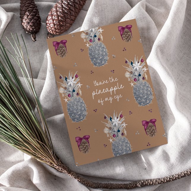 Pineapple of my Eye, Sugar Plum Flat Julkort (Skapare uppladdad)