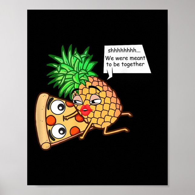 Pineapple på Pizza Poster (Framsidan)