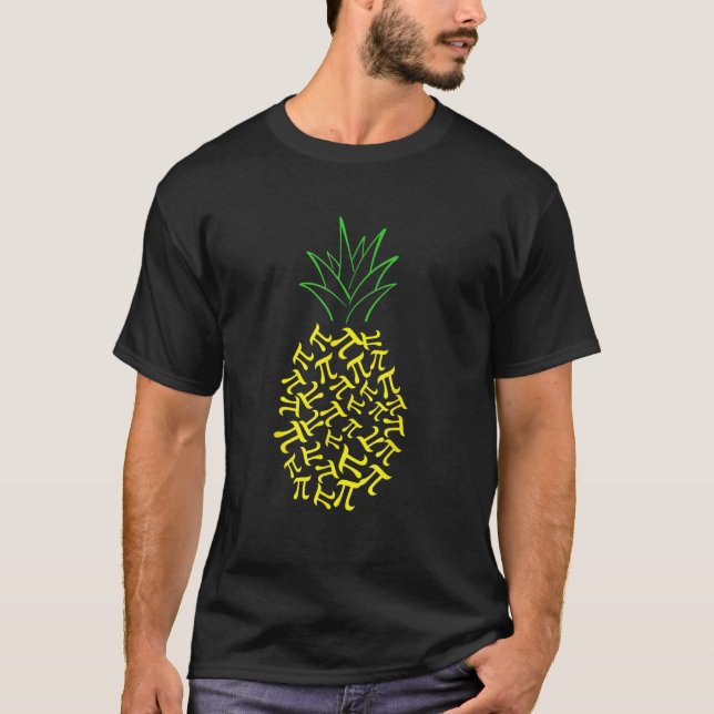 Pineapple Paj Pi Day Math Student T Shirt (Framsida)