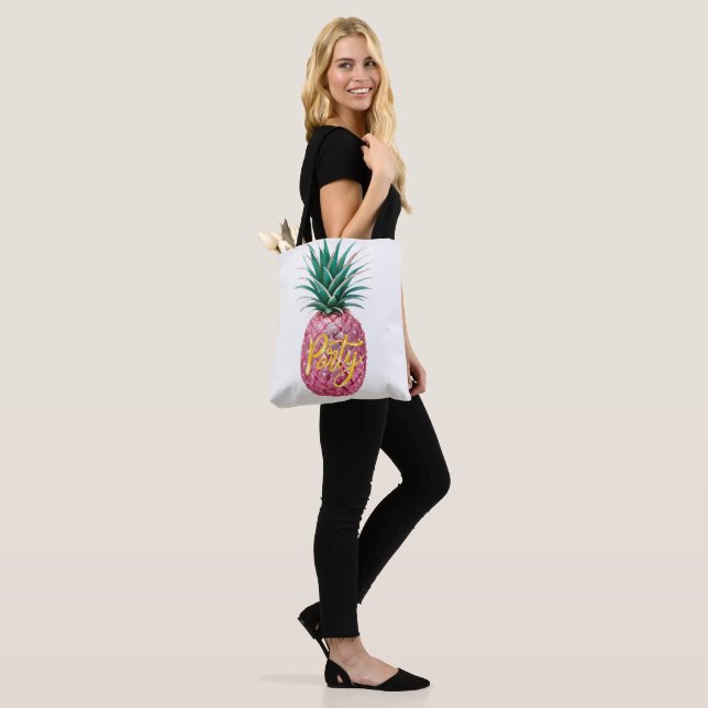 PINEAPPLE PARTY Tote Bag Tygkasse (På modell)